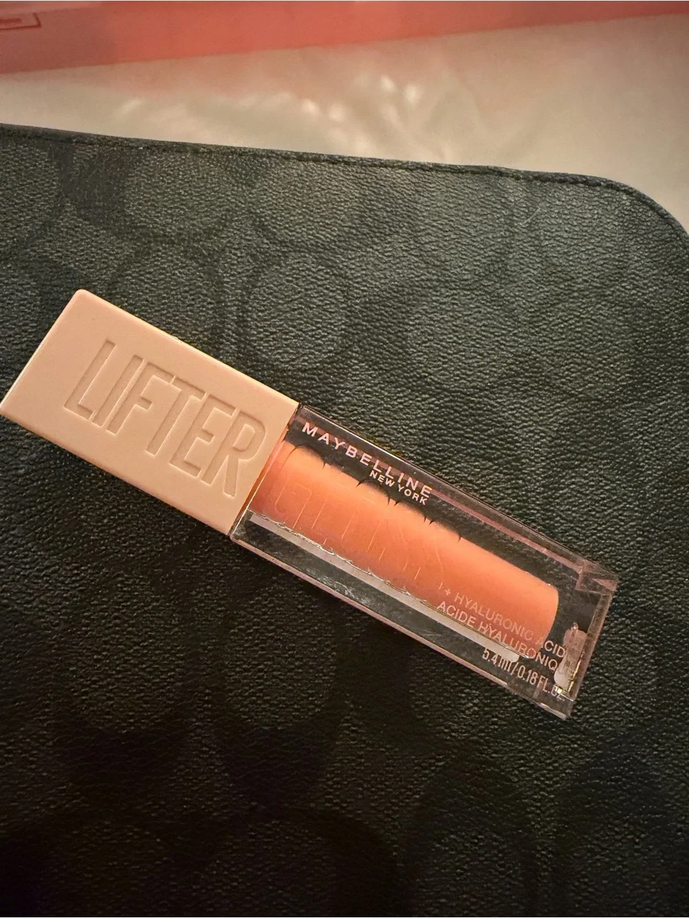 Maybelline lifter tinted gloss the Peach ring with hyaluronic acid